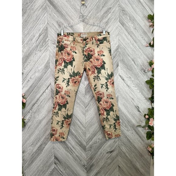 Current Elliott Haystack Floral Jeans Size 32” - Picture 2 of 8